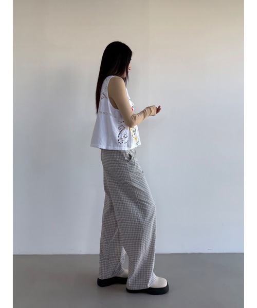 Didot.showroom(ディドット ショールーム)の「【DIDOT.】チェックイージーパンツ(その他パンツ・レディース・ブラック/ブルーグレー/クリーム/ブルー/アイボリー・FREE)」の16枚目の写真