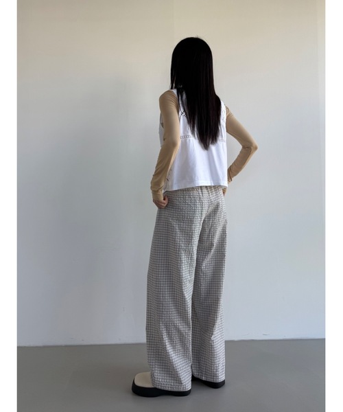 Didot.showroom(ディドット ショールーム)の「【DIDOT.】チェックイージーパンツ(その他パンツ・レディース・ブラック/ブルーグレー/クリーム/ブルー/アイボリー・FREE)」の17枚目の写真