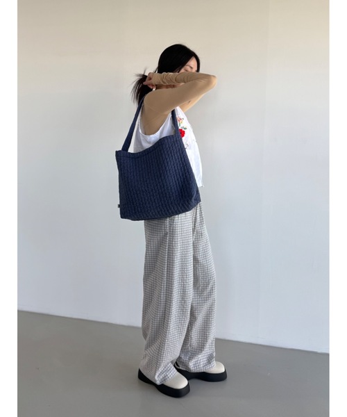 Didot.showroom(ディドット ショールーム)の「【DIDOT.】チェックイージーパンツ(その他パンツ・レディース・ブラック/ブルーグレー/クリーム/ブルー/アイボリー・FREE)」の18枚目の写真