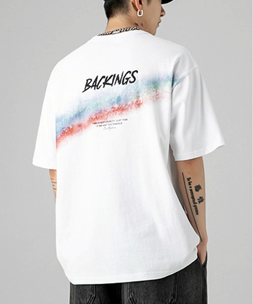 JOHNNY WOLF(ジョニーウルフ)の「PATRICIO バックプリント ルーズ Tシャツ(Tシャツ/カットソー・メンズ・ホワイト/ブルー/ブラック・M/L/XL)」の2枚目の写真