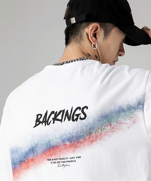 JOHNNY WOLF(ジョニーウルフ)の「PATRICIO バックプリント ルーズ Tシャツ(Tシャツ/カットソー・メンズ・ホワイト/ブルー/ブラック・M/L/XL)」の17枚目の写真