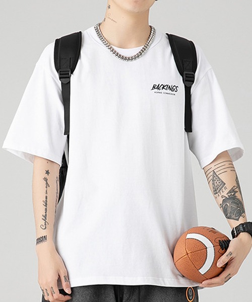 JOHNNY WOLF(ジョニーウルフ)の「PATRICIO バックプリント ルーズ Tシャツ(Tシャツ/カットソー・メンズ・ホワイト/ブルー/ブラック・M/L/XL)」の21枚目の写真