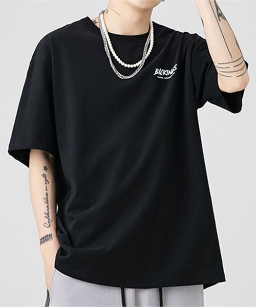 JOHNNY WOLF(ジョニーウルフ)の「PATRICIO バックプリント ルーズ Tシャツ(Tシャツ/カットソー・メンズ・ホワイト/ブルー/ブラック・M/L/XL)」の8枚目の写真