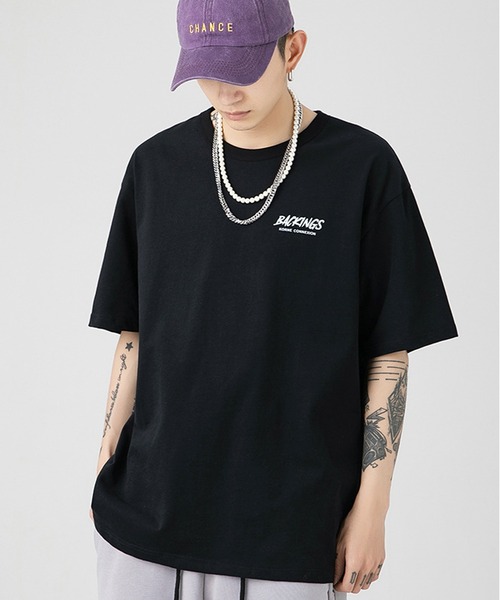 JOHNNY WOLF(ジョニーウルフ)の「PATRICIO バックプリント ルーズ Tシャツ(Tシャツ/カットソー・メンズ・ホワイト/ブルー/ブラック・M/L/XL)」の9枚目の写真