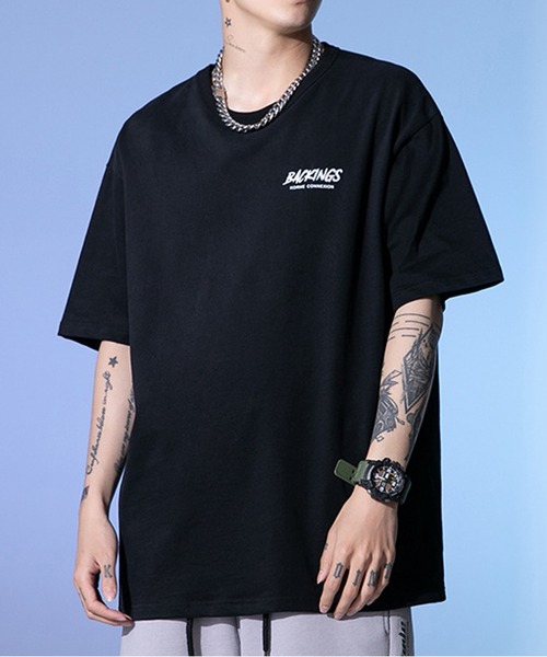 JOHNNY WOLF(ジョニーウルフ)の「PATRICIO バックプリント ルーズ Tシャツ(Tシャツ/カットソー・メンズ・ホワイト/ブルー/ブラック・M/L/XL)」の10枚目の写真