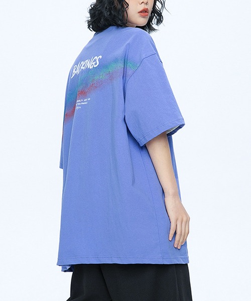 JOHNNY WOLF(ジョニーウルフ)の「PATRICIO バックプリント ルーズ Tシャツ(Tシャツ/カットソー・メンズ・ホワイト/ブルー/ブラック・M/L/XL)」の13枚目の写真