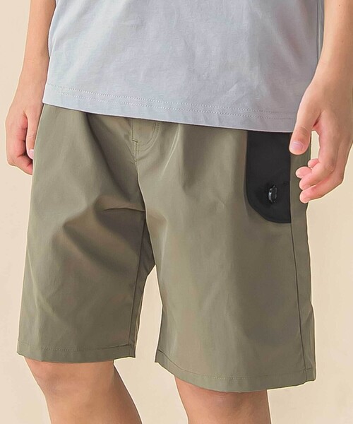BeBe Petits Pois Vert（ベベプチポワヴェール）の「【速乾】配色フラップ水陸両用ハーフパンツ(95~150cm)（その他パンツ・キッズ・グリーン系その他/グレー系その他・130cm/95cm/100cm/120cm/140cm/110cm/150cm）」の10枚目の写真
