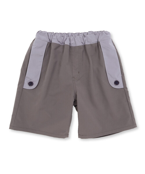 BeBe Petits Pois Vert（ベベプチポワヴェール）の「【速乾】配色フラップ水陸両用ハーフパンツ(95~150cm)（その他パンツ・キッズ・グリーン系その他/グレー系その他・130cm/95cm/100cm/120cm/140cm/110cm/150cm）」の11枚目の写真