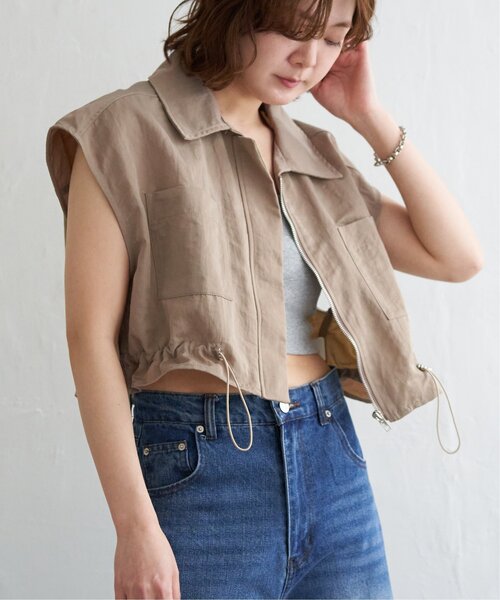 notch.(ノッチ)の「ナイロンミリタリーベスト(ベスト・レディース・ベージュ/アイボリー/チャコール・M)」の22枚目の写真