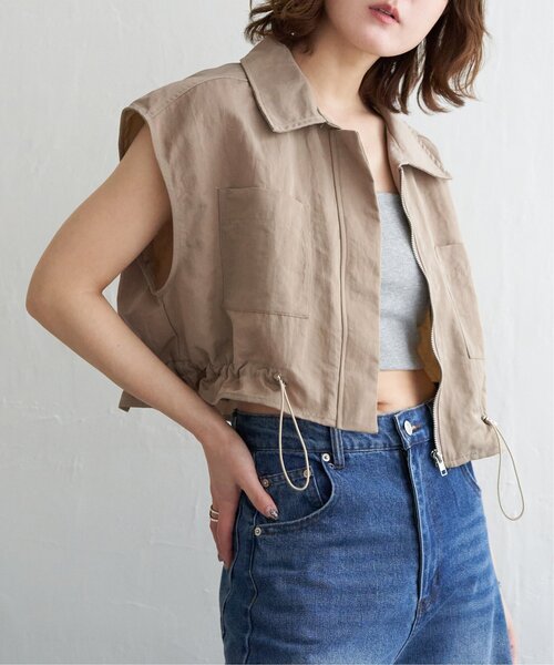 notch.(ノッチ)の「ナイロンミリタリーベスト(ベスト・レディース・ベージュ/アイボリー/チャコール・M)」の21枚目の写真