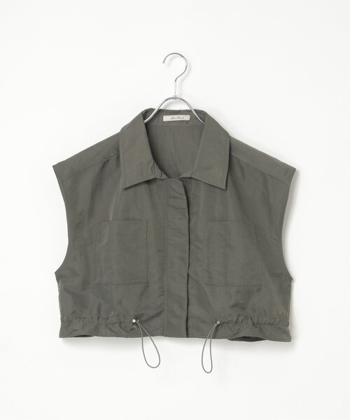 notch.(ノッチ)の「ナイロンミリタリーベスト(ベスト・レディース・ベージュ/アイボリー/チャコール・M)」の13枚目の写真