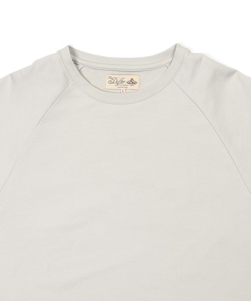 The DUFFER of ST.GEORGE（ザダファーオブセントジョージ）の「NUANCE COLOR S/S CREW SWEAT：ミニ裏毛 ニュアンスカラー 半袖スウェット（スウェット・メンズ・ライトイエロー/ライトピンク/ブラック/ライトグレー・MEDIUM/LARGE/X-LARGE）」の20枚目の写真