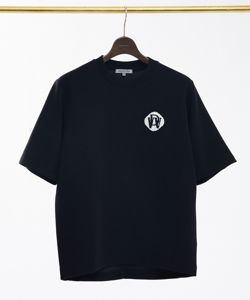 DESIGNWORKS(デザインワークス)の「【定番】サガラワッペン 半袖 Tシャツ(Tシャツ/カットソー・メンズ・グレイッシュベージュ/ブラック/ホワイト・46/50/48)」の3枚目の写真
