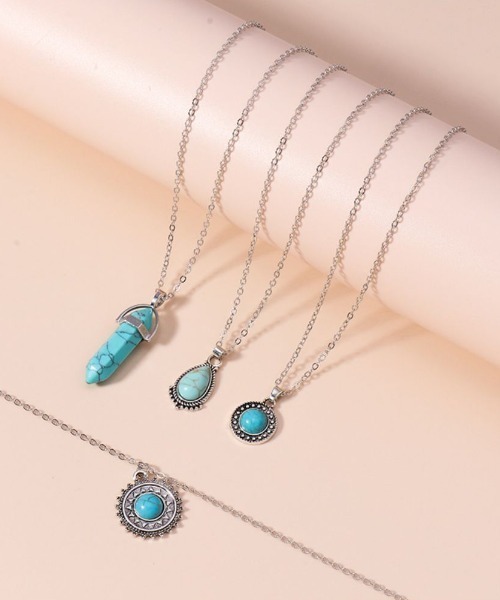 Forcement（フォースメント）の「ターコイズネックレスorピアス（ピアス（両耳用）・レディース・ターコイズブルー系/ターコイズブルー系1・ONESIZE）」の12枚目の写真