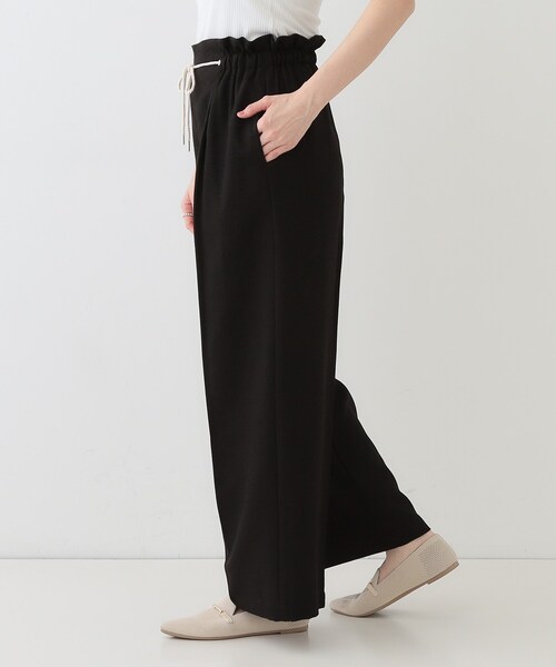 DRESKIP（ドレスキップ）の「【S-LL】きれいにスタイルアップ ロープ紐使いワイドパンツ（その他パンツ・レディース・ブラック/ライトベージュ/ブルー・01/02/03/04）」の5枚目の写真