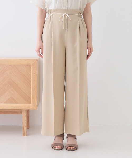 DRESKIP（ドレスキップ）の「【S-LL】きれいにスタイルアップ ロープ紐使いワイドパンツ（その他パンツ・レディース・ブラック/ライトベージュ/ブルー・01/02/03/04）」の16枚目の写真