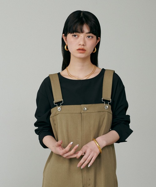 LARUTA(ラルータ)の「【LARUTA】カフス付き万能レイヤードプルオーバー(Tシャツ/カットソー・レディース・ブラック/オフホワイト・FREE)」の21枚目の写真