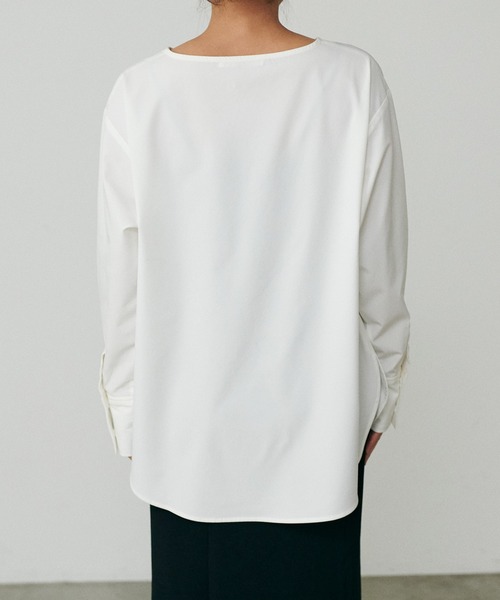 LARUTA(ラルータ)の「【LARUTA】カフス付き万能レイヤードプルオーバー(Tシャツ/カットソー・レディース・ブラック/オフホワイト・FREE)」の15枚目の写真