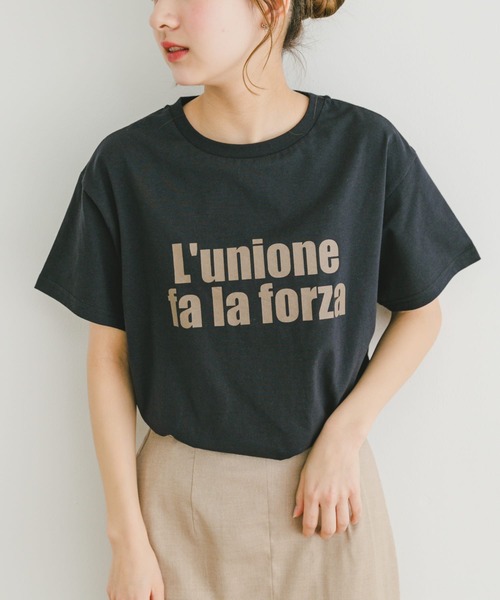 ITEMS URBANRESEARCH（アイテムズ アーバンリサーチ）の「ロゴハンソデTシャツ（Tシャツ/カットソー・レディース・ブルー系その他/ライトカーキ/ホワイト/ベージュ・FREE）」の18枚目の写真