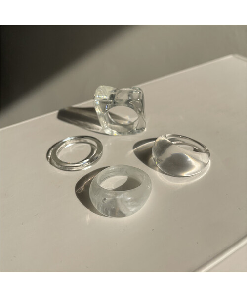 Burner(バーナー)の「【OKUOKU 0909】SET リング セット oku-ring-set4(リング・メンズ・シルバー系その他/シルバー系その他3/シルバー/ブラック×シルバー/シルバー系その他2/A・ONESIZE/ONE SIZE/フリー)」の6枚目の写真