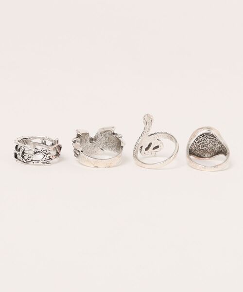 Burner(バーナー)の「【OKUOKU 0909】SET リング セット oku-ring-set4(リング・メンズ・シルバー系その他/シルバー系その他3/シルバー/ブラック×シルバー/シルバー系その他2・ONESIZE/ONE SIZE)」の6枚目の写真