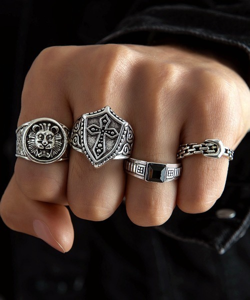 Burner(バーナー)の「【OKUOKU 0909】SET リング セット oku-ring-set4(リング・メンズ・シルバー系その他/シルバー系その他3/シルバー/ブラック×シルバー/シルバー系その他2・ONESIZE/ONE SIZE)」の18枚目の写真