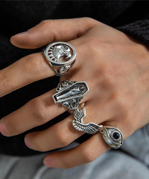 Burner(バーナー)の「【OKUOKU 0909】SET リング セット oku-ring-set4(リング・メンズ・シルバー系その他/シルバー系その他3/シルバー/ブラック×シルバー/シルバー系その他2・ONESIZE/ONE SIZE)」の19枚目の写真