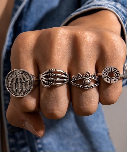 Burner(バーナー)の「【OKUOKU 0909】SET リング セット oku-ring-set4(リング・メンズ・シルバー系その他/シルバー系その他3/シルバー/ブラック×シルバー/シルバー系その他2・ONESIZE/ONE SIZE)」の20枚目の写真