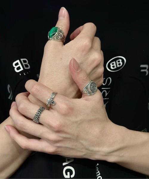 Burner(バーナー)の「【OKUOKU 0909】SET リング セット oku-ring-set4(リング・メンズ・シルバー系その他/シルバー系その他3/シルバー/ブラック×シルバー/シルバー系その他2・ONESIZE/ONE SIZE)」の18枚目の写真