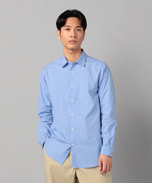 COMME CA MEN(コムサメン)の「オーガニックコットン ワッシャー加工 レギュラーカラーシャツ(シャツ/ブラウス・メンズ・サックスブルー・S/M/L)」の3枚目の写真