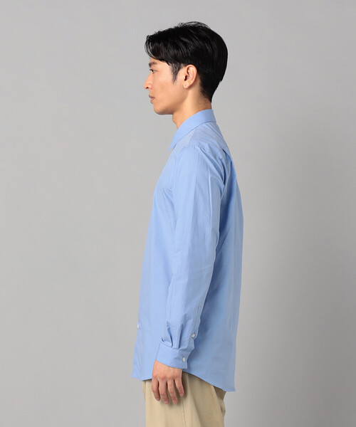 COMME CA MEN(コムサメン)の「オーガニックコットン ワッシャー加工 レギュラーカラーシャツ(シャツ/ブラウス・メンズ・サックスブルー・S/M/L)」の6枚目の写真