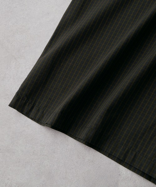 EMMA CLOTHES（エマクローズ）の「ヴィンテージライク レギュラーカラーミニチェック半袖シャツ（シャツ/ブラウス・メンズ・ブラック/ベージュ/ダークネイビー/サックスブルー・M/L）」の14枚目の写真