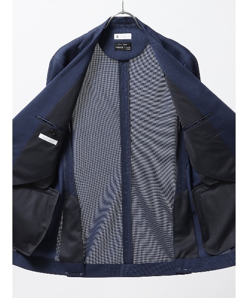 SUIT SQUARE（スーツスクエア）の「スマみえジャケット ウォッシャブル ストレッチ Breeze Cool 織柄（スーツジャケット・メンズ・グリーン系/ブルー系/ネイビー系・SS/S/M/L/LL/3L）」の22枚目の写真