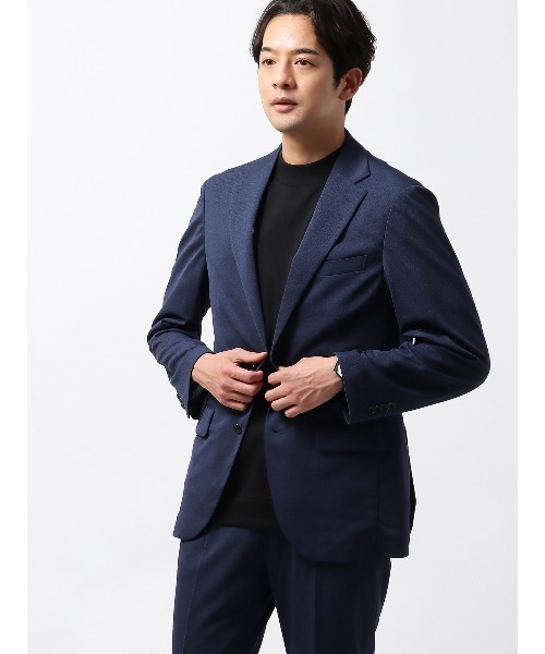 SUIT SQUARE（スーツスクエア）の「スマみえジャケット ウォッシャブル ストレッチ Breeze Cool 織柄（スーツジャケット・メンズ・グリーン系/ブルー系/ネイビー系・SS/S/M/L/LL/3L）」の18枚目の写真