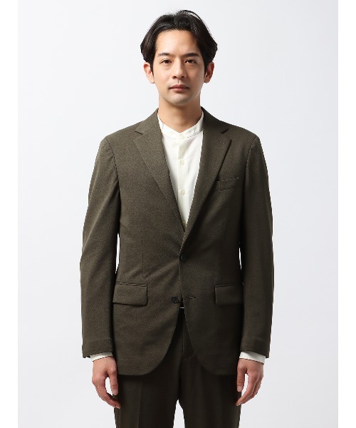 SUIT SQUARE（スーツスクエア）の「スマみえジャケット ウォッシャブル ストレッチ Breeze Cool 織柄（スーツジャケット・メンズ・グリーン系/ブルー系/ネイビー系・SS/S/M/L/LL/3L）」の8枚目の写真