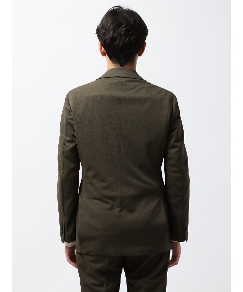 SUIT SQUARE（スーツスクエア）の「スマみえジャケット ウォッシャブル ストレッチ Breeze Cool 織柄（スーツジャケット・メンズ・グリーン系/ブルー系/ネイビー系・SS/S/M/L/LL/3L）」の10枚目の写真