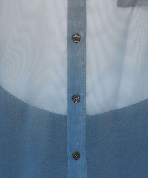 HARE(ハレ)の「グラデーションシアーシャツ(HARE)(シャツ/ブラウス・メンズ・ブラック系その他/ブルー系その他・FREE)」の20枚目の写真