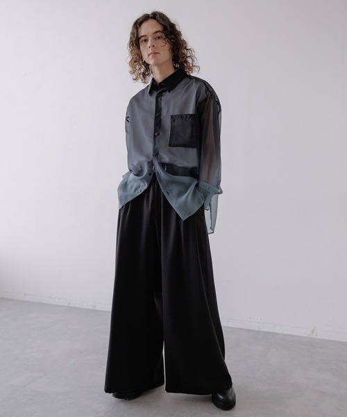 HARE(ハレ)の「グラデーションシアーシャツ(HARE)(シャツ/ブラウス・メンズ・ブラック系その他/ブルー系その他・FREE)」の22枚目の写真