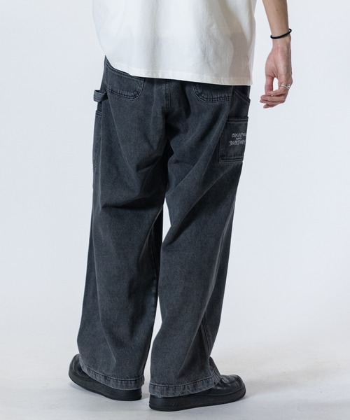 THRASHER（スラッシャー）の「【3】〔THRASHER/スラッシャー〕デニム＆カツラギ ペインターパンツ（デニムパンツ・メンズ・ベージュ/グレー/オフホワイト/スミクロ/ワンウォッシュ/ブルー・LARGE/MEDIUM/X-LARGE）」の15枚目の写真