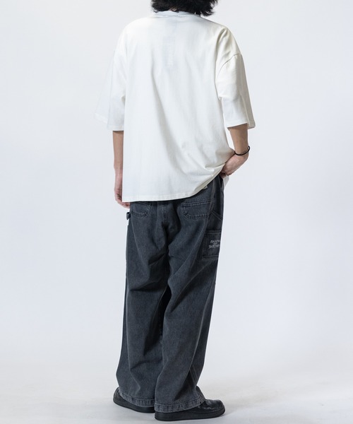 THRASHER（スラッシャー）の「【3】〔THRASHER/スラッシャー〕デニム＆カツラギ ペインターパンツ（デニムパンツ・メンズ・ベージュ/グレー/オフホワイト/スミクロ/ワンウォッシュ/ブルー・LARGE/MEDIUM/X-LARGE）」の18枚目の写真