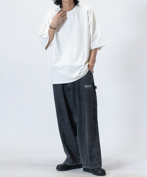 THRASHER（スラッシャー）の「【3】〔THRASHER/スラッシャー〕デニム＆カツラギ ペインターパンツ（デニムパンツ・メンズ・ベージュ/グレー/オフホワイト/スミクロ/ワンウォッシュ/ブルー・LARGE/MEDIUM/X-LARGE）」の16枚目の写真