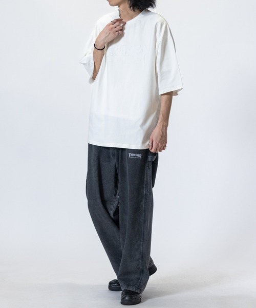 THRASHER（スラッシャー）の「【3】〔THRASHER/スラッシャー〕デニム＆カツラギ ペインターパンツ（デニムパンツ・メンズ・ベージュ/グレー/オフホワイト/スミクロ/ワンウォッシュ/ブルー・LARGE/MEDIUM/X-LARGE）」の17枚目の写真