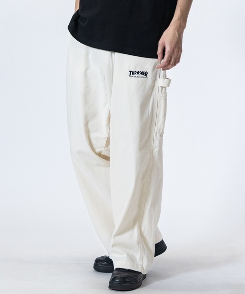 THRASHER（スラッシャー）の「【3】〔THRASHER/スラッシャー〕デニム＆カツラギ ペインターパンツ（デニムパンツ・メンズ・ベージュ/グレー/オフホワイト/スミクロ/ワンウォッシュ/ブルー・LARGE/MEDIUM/X-LARGE）」の8枚目の写真