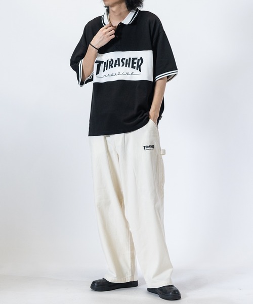 THRASHER（スラッシャー）の「【3】〔THRASHER/スラッシャー〕デニム＆カツラギ ペインターパンツ（デニムパンツ・メンズ・ベージュ/グレー/オフホワイト/スミクロ/ワンウォッシュ/ブルー・LARGE/MEDIUM/X-LARGE）」の10枚目の写真