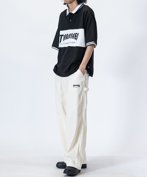 THRASHER（スラッシャー）の「【3】〔THRASHER/スラッシャー〕デニム＆カツラギ ペインターパンツ（デニムパンツ・メンズ・ベージュ/グレー/オフホワイト/スミクロ/ワンウォッシュ/ブルー・LARGE/MEDIUM/X-LARGE）」の11枚目の写真