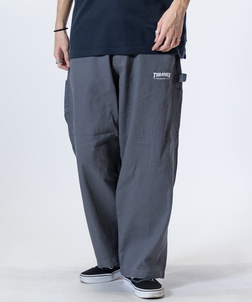 THRASHER（スラッシャー）の「【3】〔THRASHER/スラッシャー〕デニム＆カツラギ ペインターパンツ（デニムパンツ・メンズ・ベージュ/グレー/オフホワイト/スミクロ/ワンウォッシュ/ブルー・LARGE/MEDIUM/X-LARGE）」の19枚目の写真