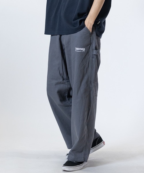 THRASHER（スラッシャー）の「【3】〔THRASHER/スラッシャー〕デニム＆カツラギ ペインターパンツ（デニムパンツ・メンズ・ベージュ/グレー/オフホワイト/スミクロ/ワンウォッシュ/ブルー・LARGE/MEDIUM/X-LARGE）」の20枚目の写真