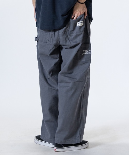 THRASHER（スラッシャー）の「【3】〔THRASHER/スラッシャー〕デニム＆カツラギ ペインターパンツ（デニムパンツ・メンズ・ベージュ/グレー/オフホワイト/スミクロ/ワンウォッシュ/ブルー・LARGE/MEDIUM/X-LARGE）」の21枚目の写真