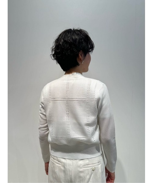 ESTNATION】シアージャケットカーディガン エストネーション ホワイト