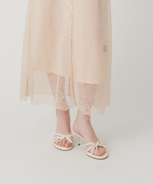 ME COUTURE（ミークチュール）の「シャインレースドレス（ワンピース・レディース・オフホワイト/ベージュ・FREE）」の21枚目の写真